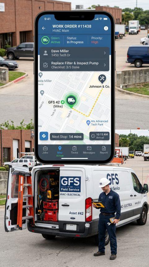Field Service & Maintenance gps tracker software verical